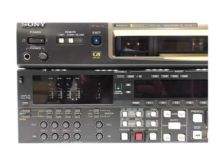 Sony HDW-M2000P HDCAM HD Digital Videocassette Recorder Tape Running 3445 HRs