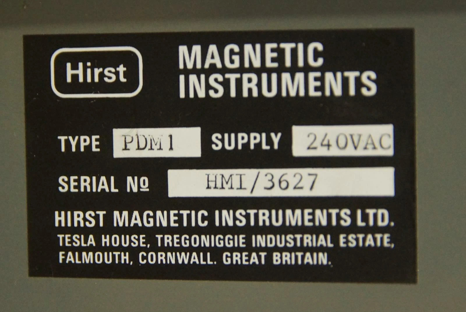 Hirst Magnetic Instruments PDM1 Precision Demagnetizer with Power Supply