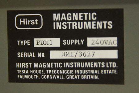 Hirst Magnetic Instruments PDM1 Precision Demagnetizer with Power Supply