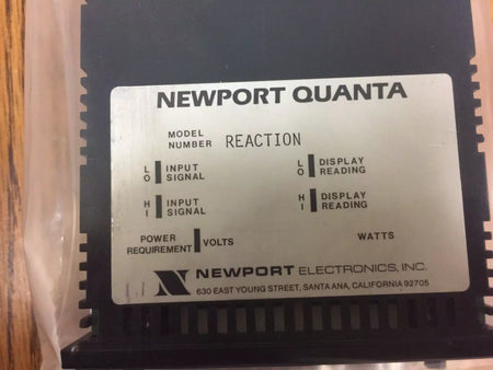 Newport Model Reaction Digital Panel Meter