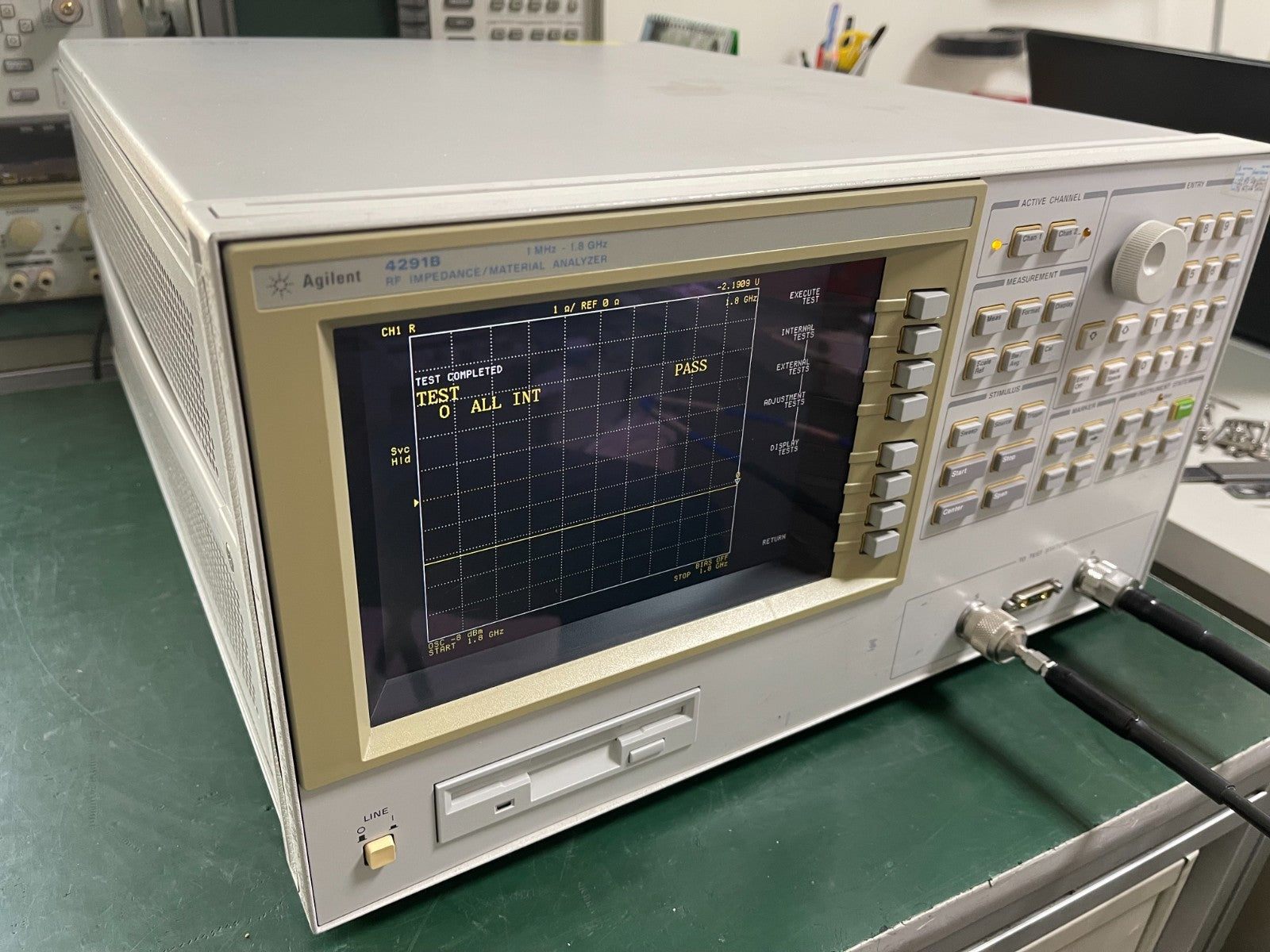 Agilent 4291B RF Impedance / Material Analyzer 1MHz - 1.8GHz , Opt. 002 _0601 - XG eqpt