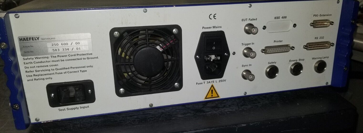 Surge Generator for EN 61000-4-5 Standards Compliance Test by Haefely