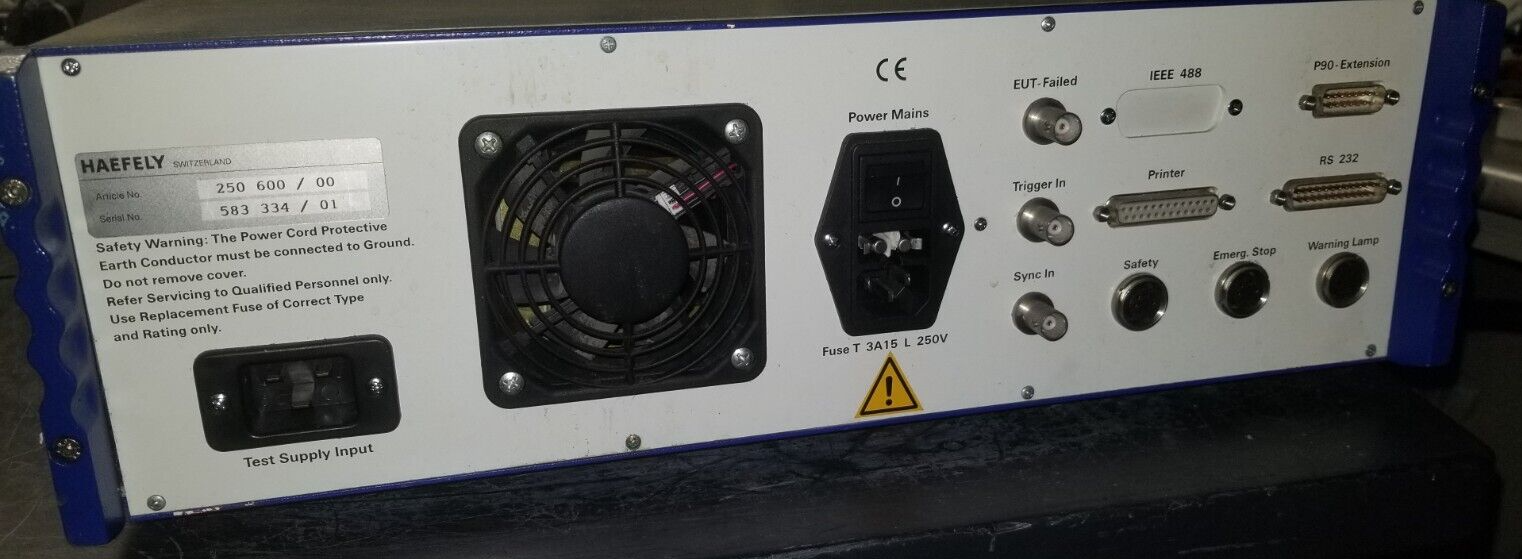 Surge Generator for EN 61000-4-5 Standards Compliance Test by Haefely