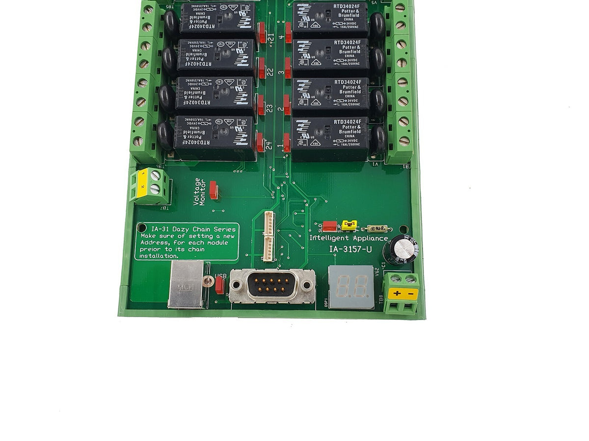 USB 24ch 16A Power Relay Digital I/O Card Module by Intelligent