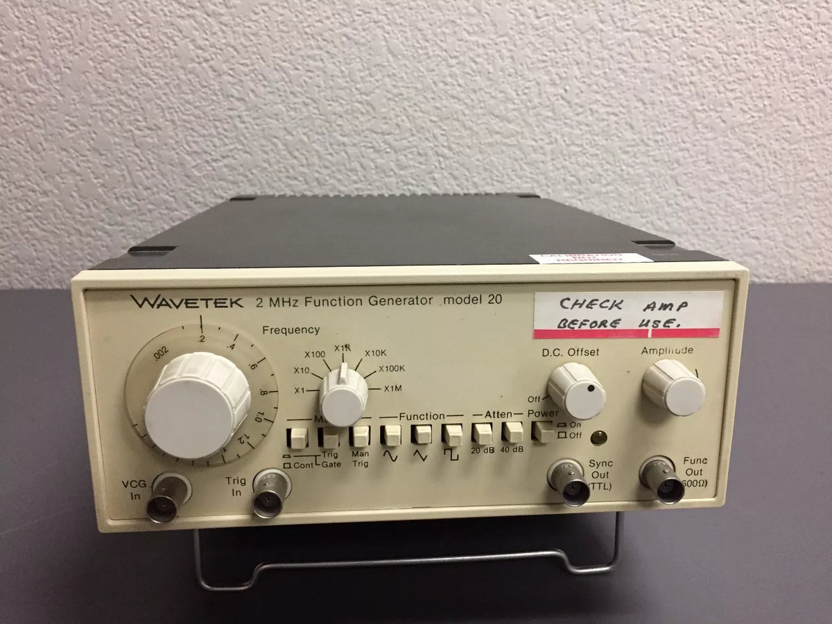 Wavetek Model 20 2MHz Function Generator