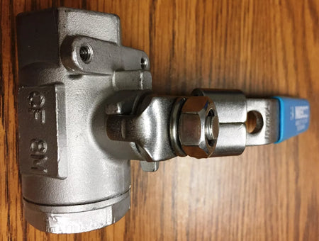 NIBCO NL94Q78, T580S6R66LL ¾” Threaded Ball Locking Lever 2PC Stainless Steel