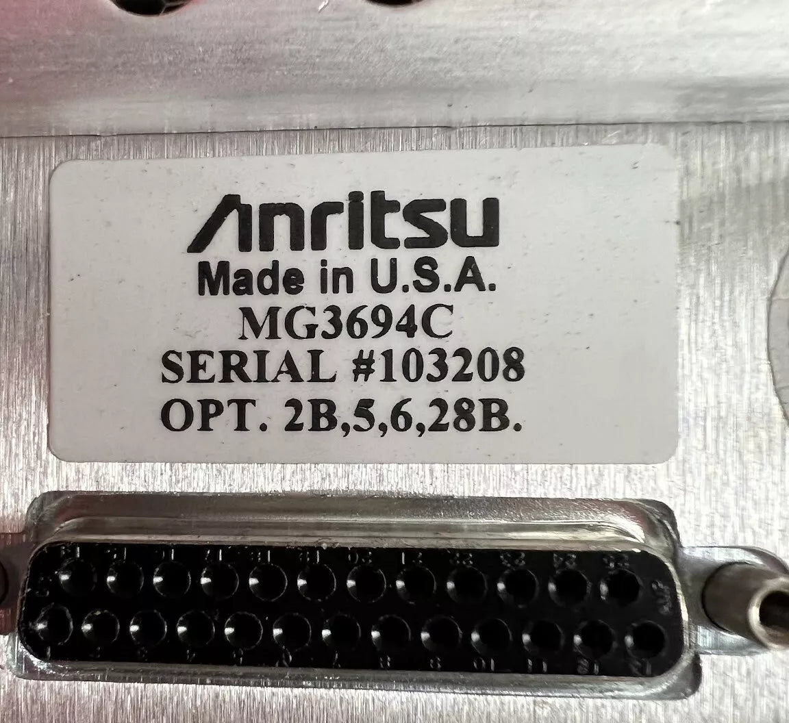 Anritsu MG3694C Signal Generator 2 GHz to 40 GHz SN 103208