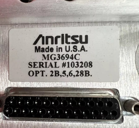 Anritsu MG3694C Signal Generator 2 GHz to 40 GHz SN 103208