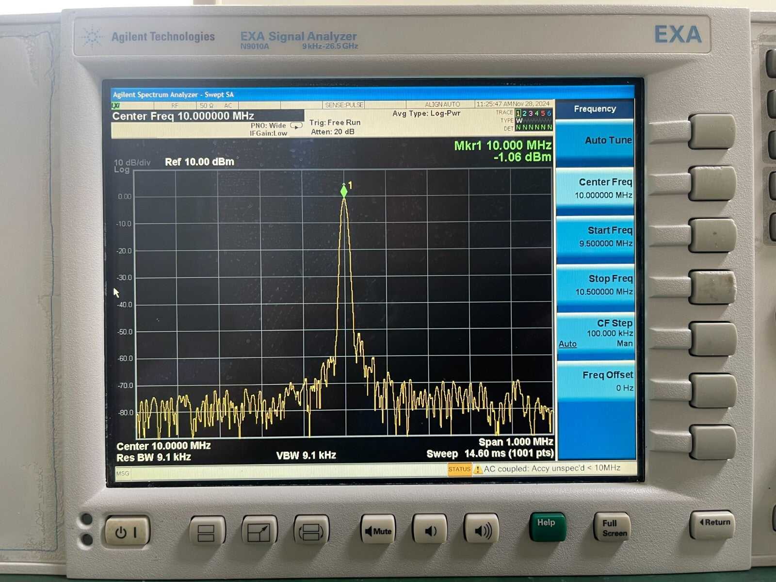 Agilent Keysight EXA N9010A 9KHz- 26.5GHz Spectrum Analyzer _0301 - XG eqpt