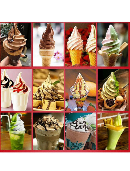 Commercial Soft Ice Cream 3 Flavor Steel Frozen Yogurt Cone Maker Machine