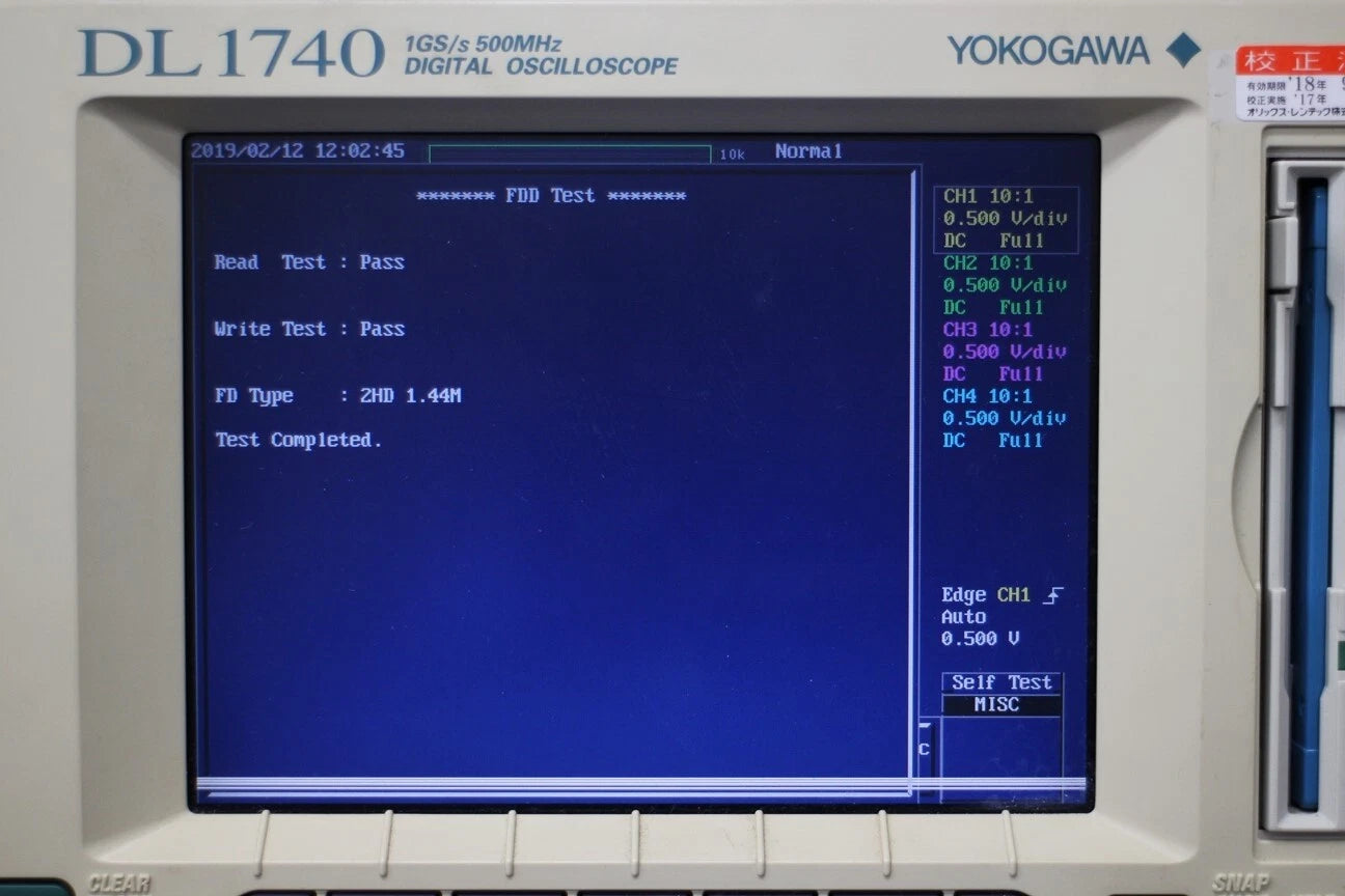 YOKOGAWA DL1740 DC-500MHz 4ch 1MW Digital Oscilloscope