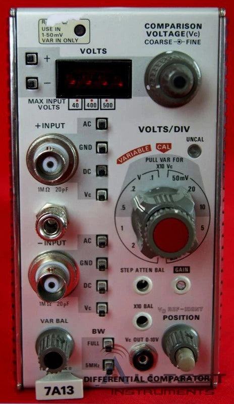 Tektronix 7A13 150 MHz Differential Comparator Amplifier Plug-In