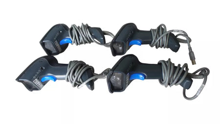 LOT of 4 Datalogic Gryphon GD4130-BK USB Barcode Scanner Bundle