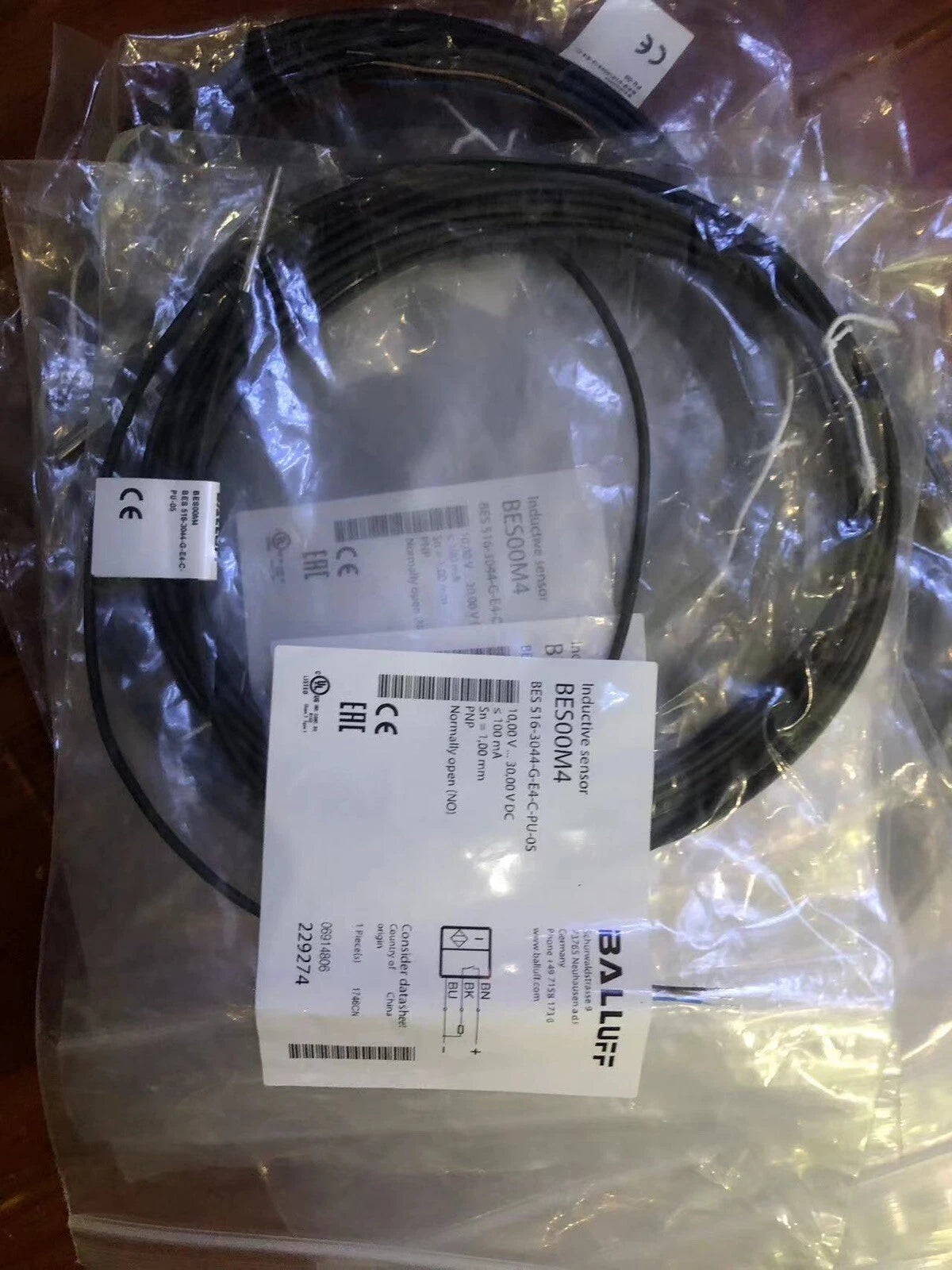 BALLUFF BES00M4 Proximity Sensor BES 516-3044-G-E4-C-PU-05
