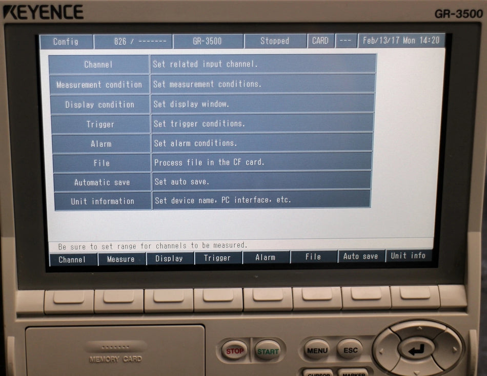 Keyence GR-3500 16ch Recorder