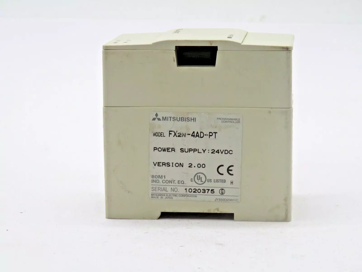 Mitsubishi FX2N-4AD-PT Programmable Controller Power Supply 24VDC - USED