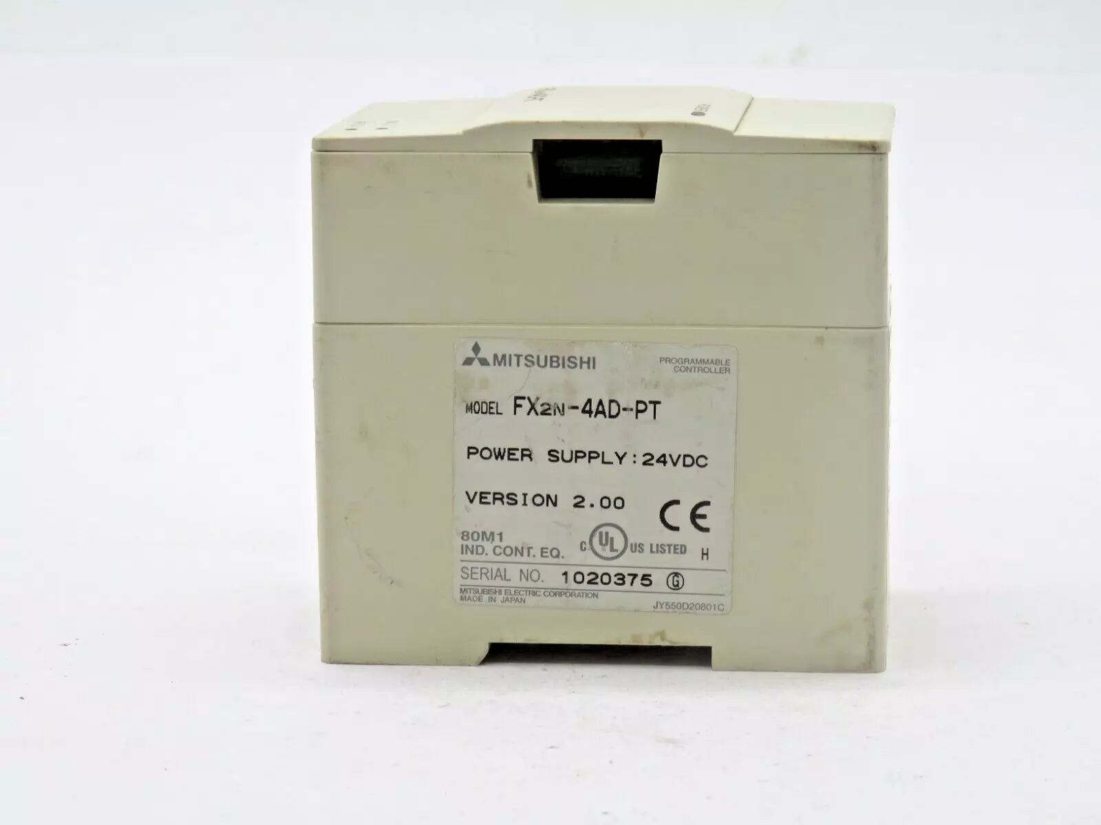Mitsubishi FX2N-4AD-PT Programmable Controller Power Supply 24VDC - USED
