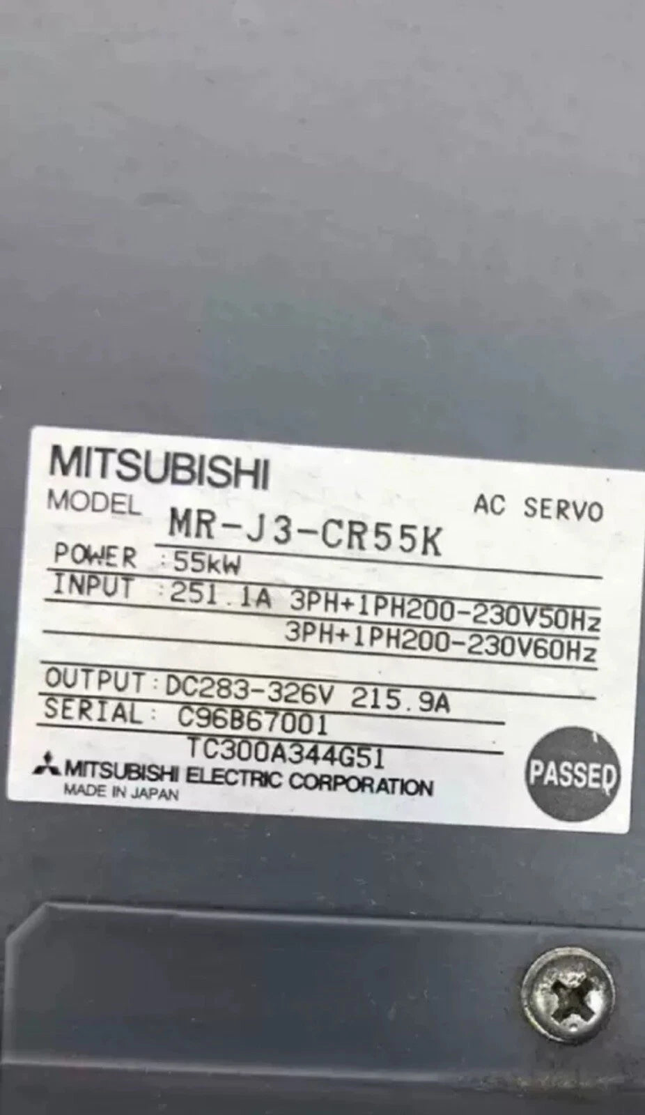 MR-J3-CR55K Servo Drive Controller for Industrial Automation