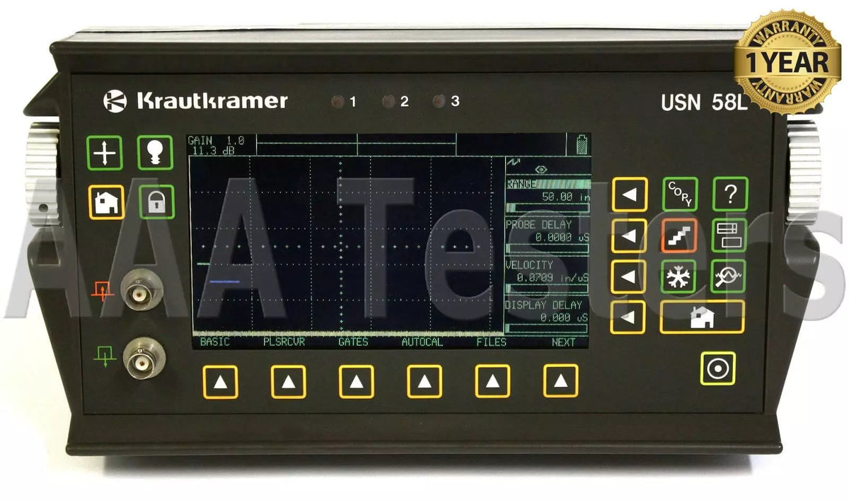 GE KrautKramer USN58L Ultrasonic Flaw Detector Thickness Gauge w/ SQPLS USN-58L - XG eqpt