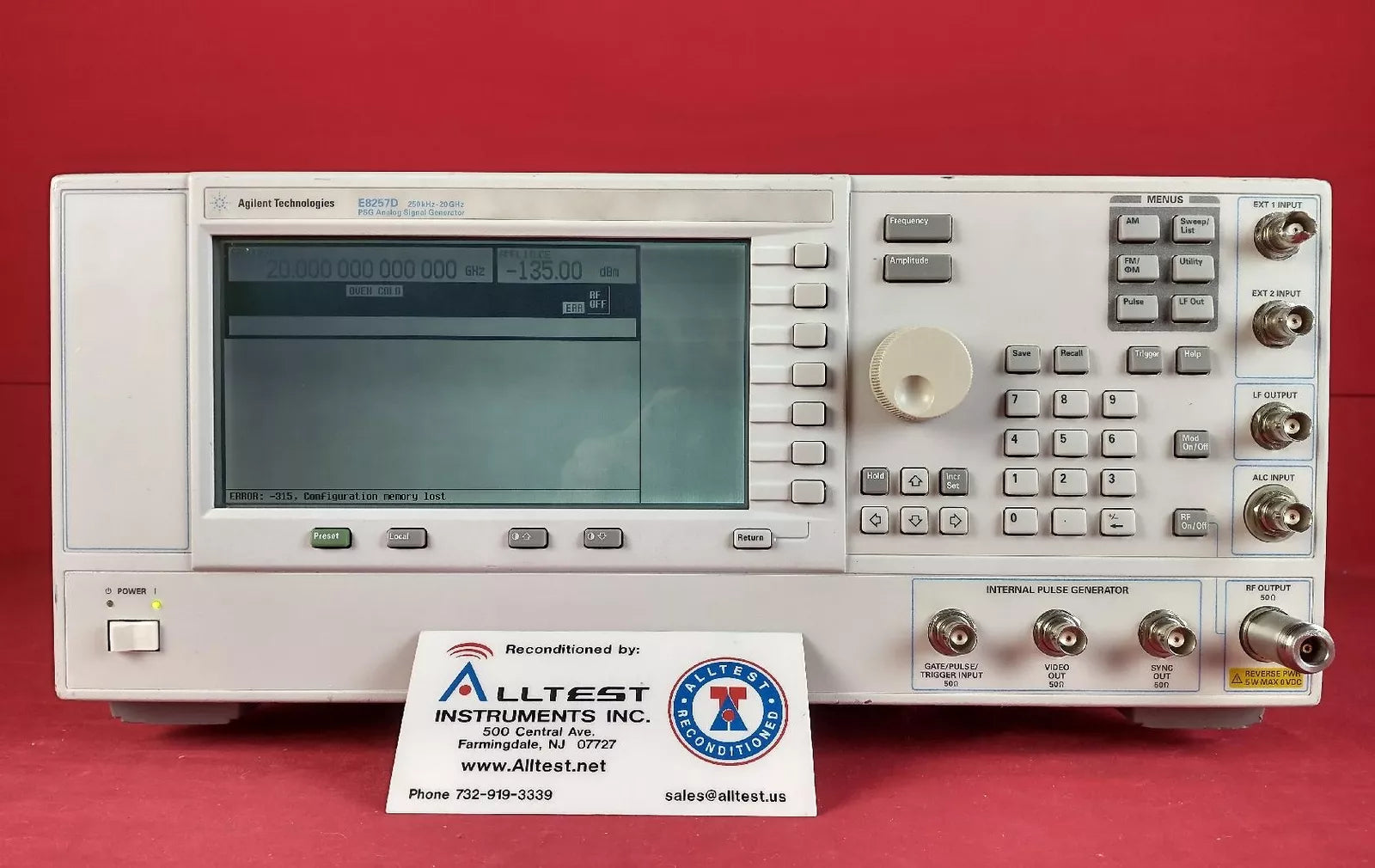 Agilent/Keysight E8257D PSG Analog Signal Generator 520,1E1,1EA,1ED