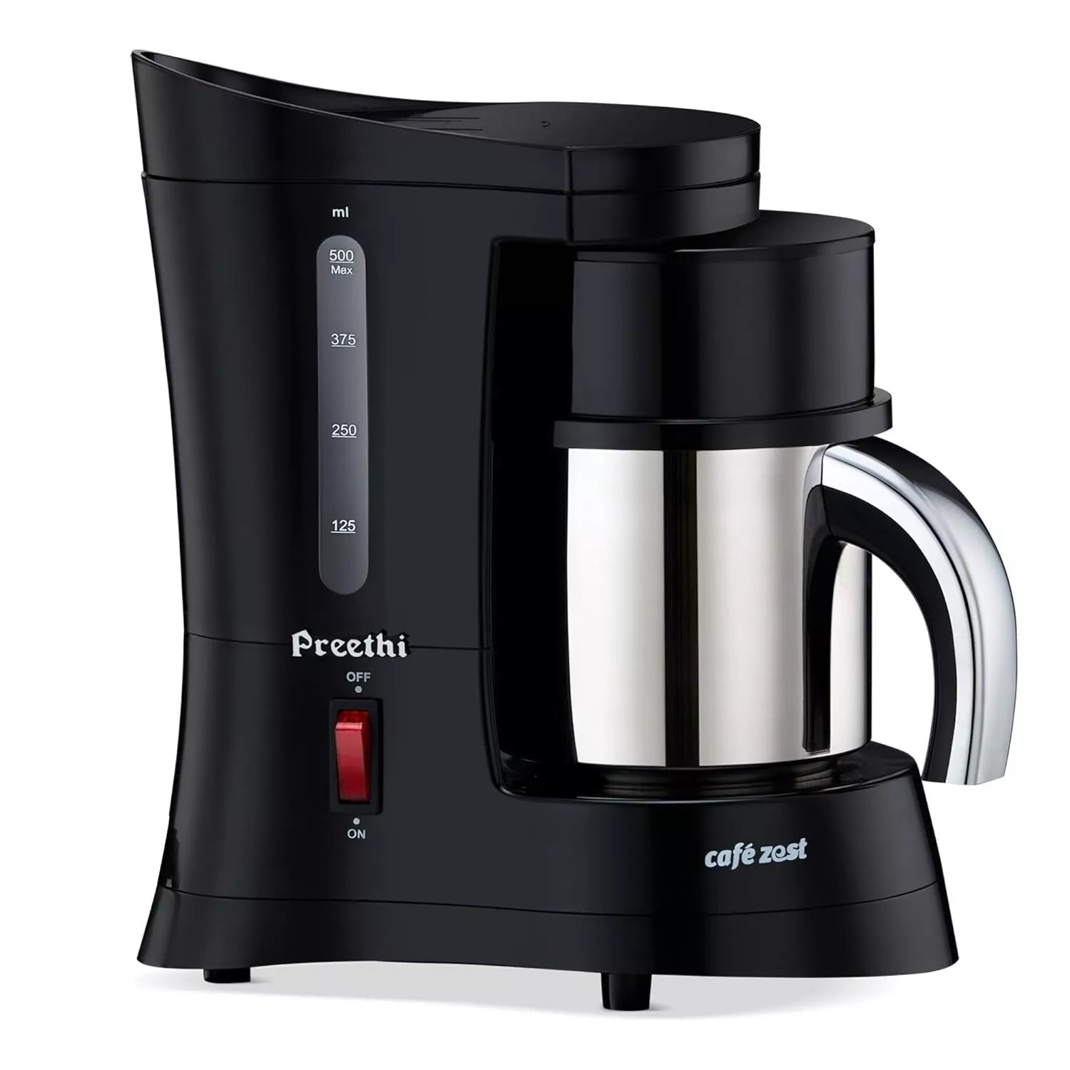 Preethi Cafe Zest Drip Coffee Maker 450W | 500ml Capacity