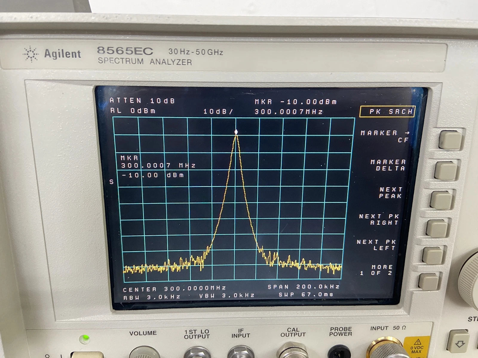 HP Agilent 8565EC Spectrum Analyzer with Nist Calibration Options 6.7, 8 Available 20Hz-50 GHz