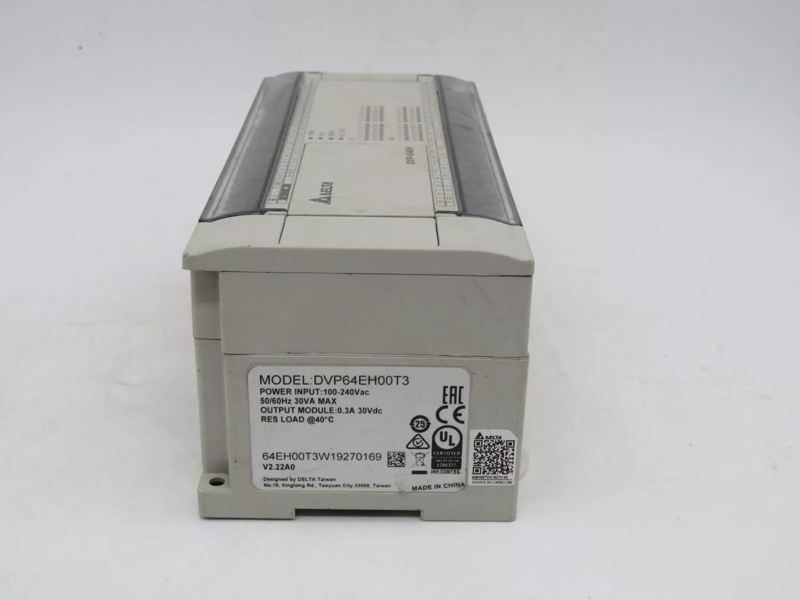 Delta DVP-64EH00T3 PLC Module 100-240VAC 30VDC