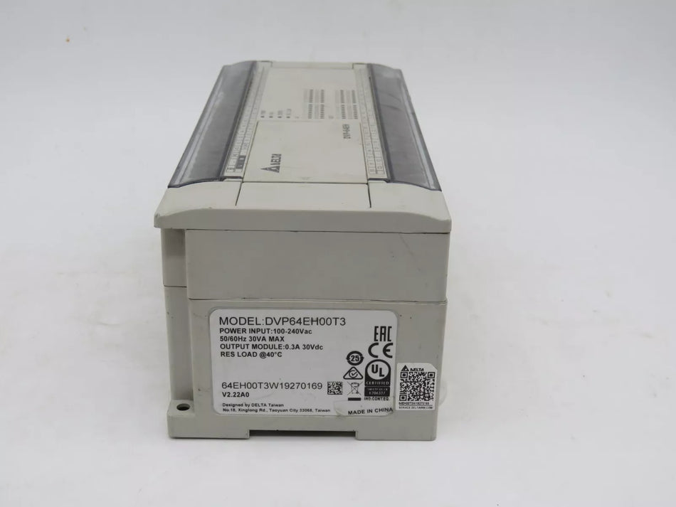Delta DVP-64EH00T3 PLC Module 100-240VAC 30VDC