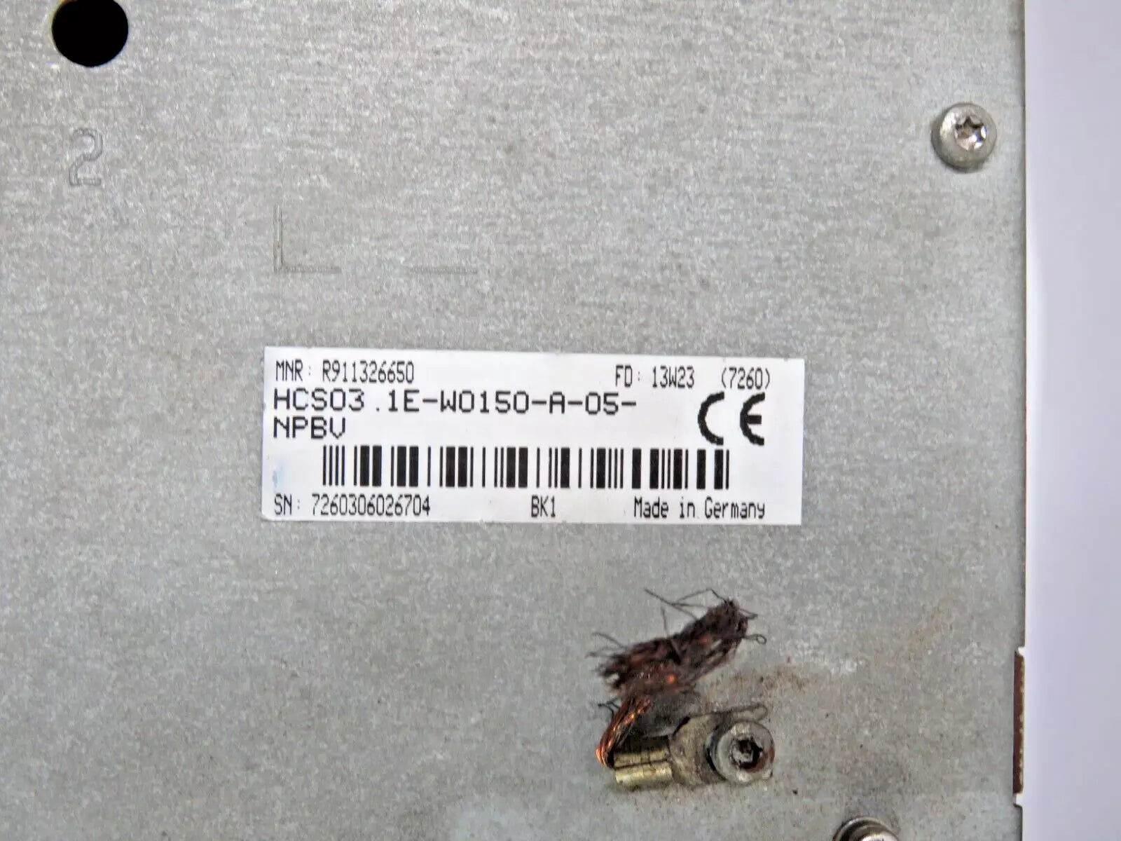 Rexroth PSI6000 PSI6300.133W1 R911326650 Medium Frequency Inverter 24 VDC