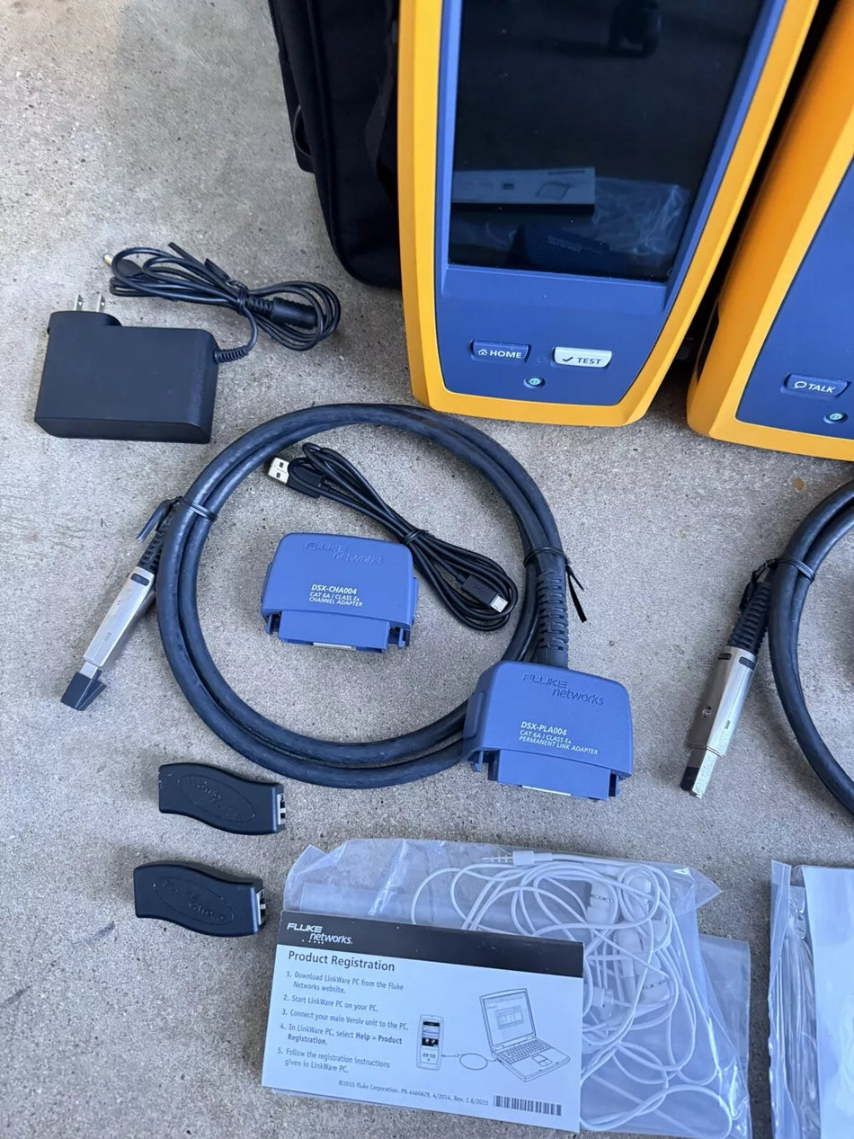 Fluke Networks DSX-5000 Versiv Cat6 Cable Certifier Tester Kit