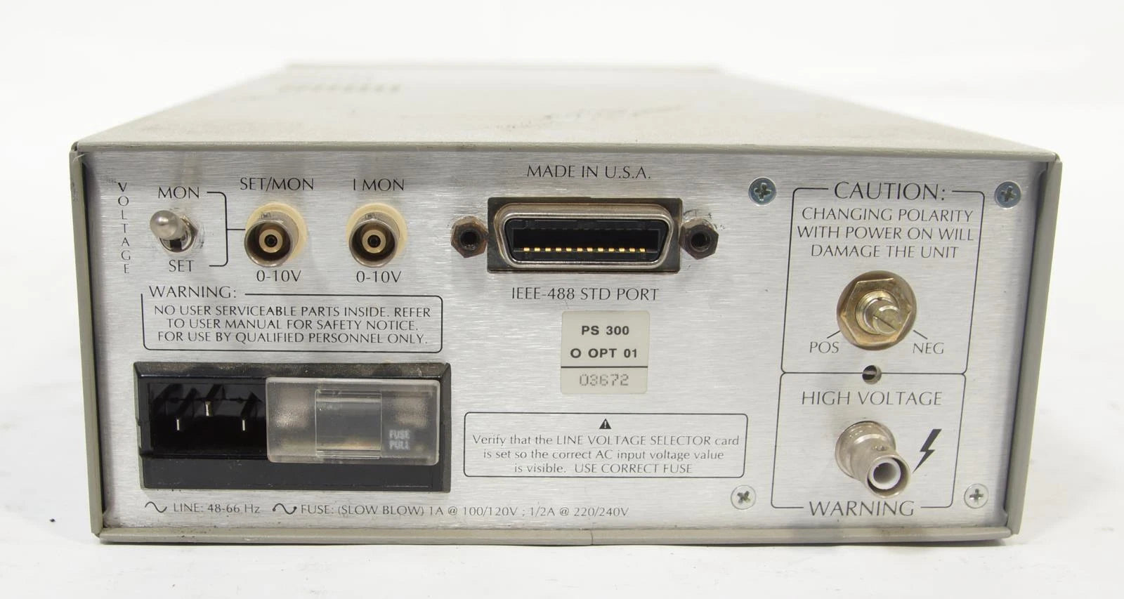 Stanford Research Systems SRS PS310 1250V-25W High Voltage Power Supply