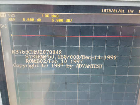 Advantest R3765CH Network Analyzer 40MHz-3.8GHz Not Working