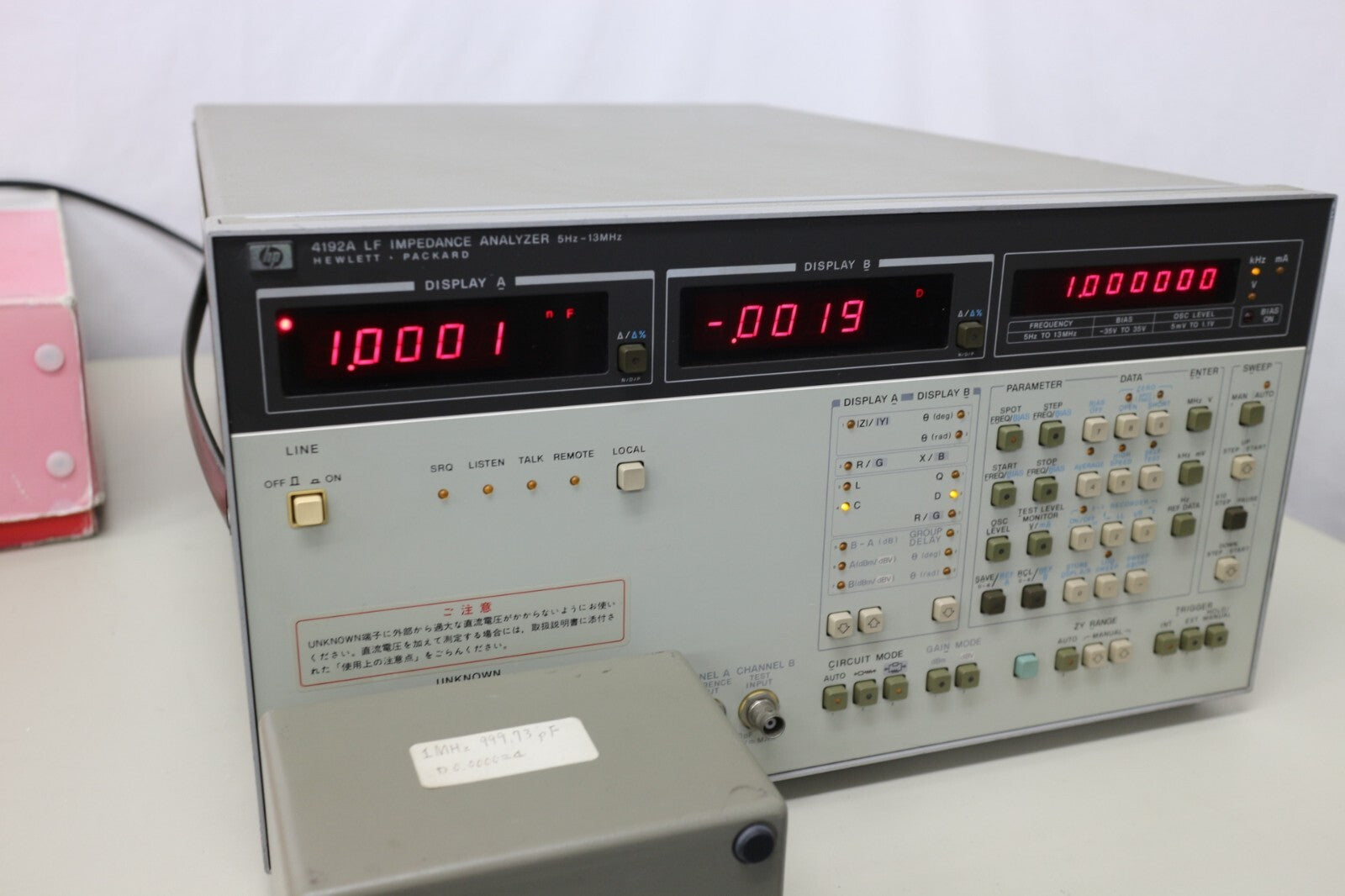 HP 4192A LF Impedance Analyzer