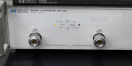 HP 8753B with 85046A 300kHz-3GHz Network Analyzer