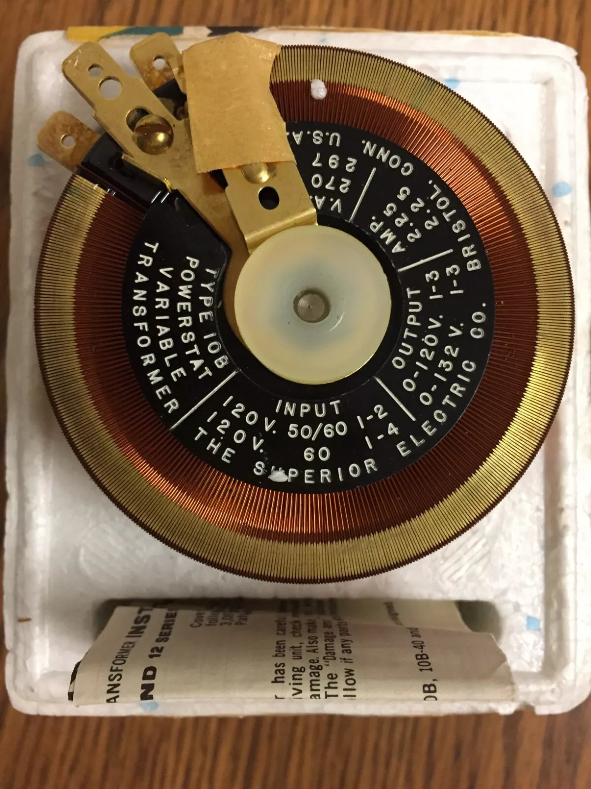 Superior Electric 10B Powerstat Variable Transformer