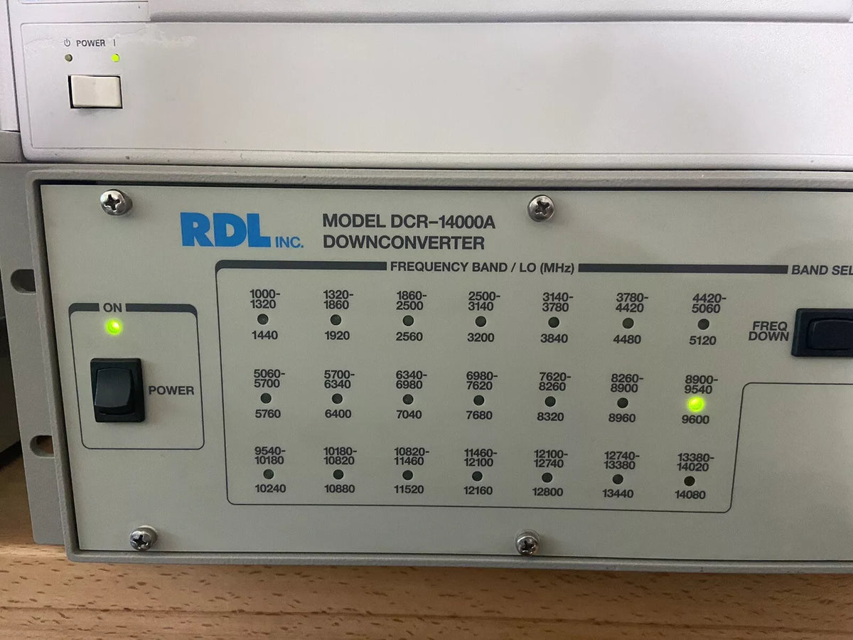 DCR-14000A Downconverter Aeroflex RDL IFR Ultra Low Phase Noise Measure 14 GHz