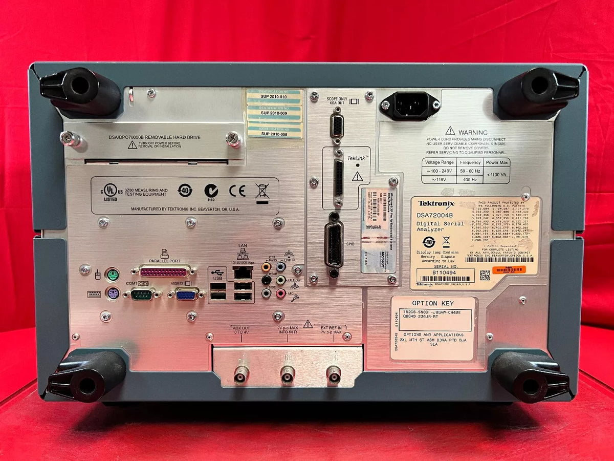 Tektronix DSA72004 20 GHz 4 Channel Digital Oscilloscope with 8 Options