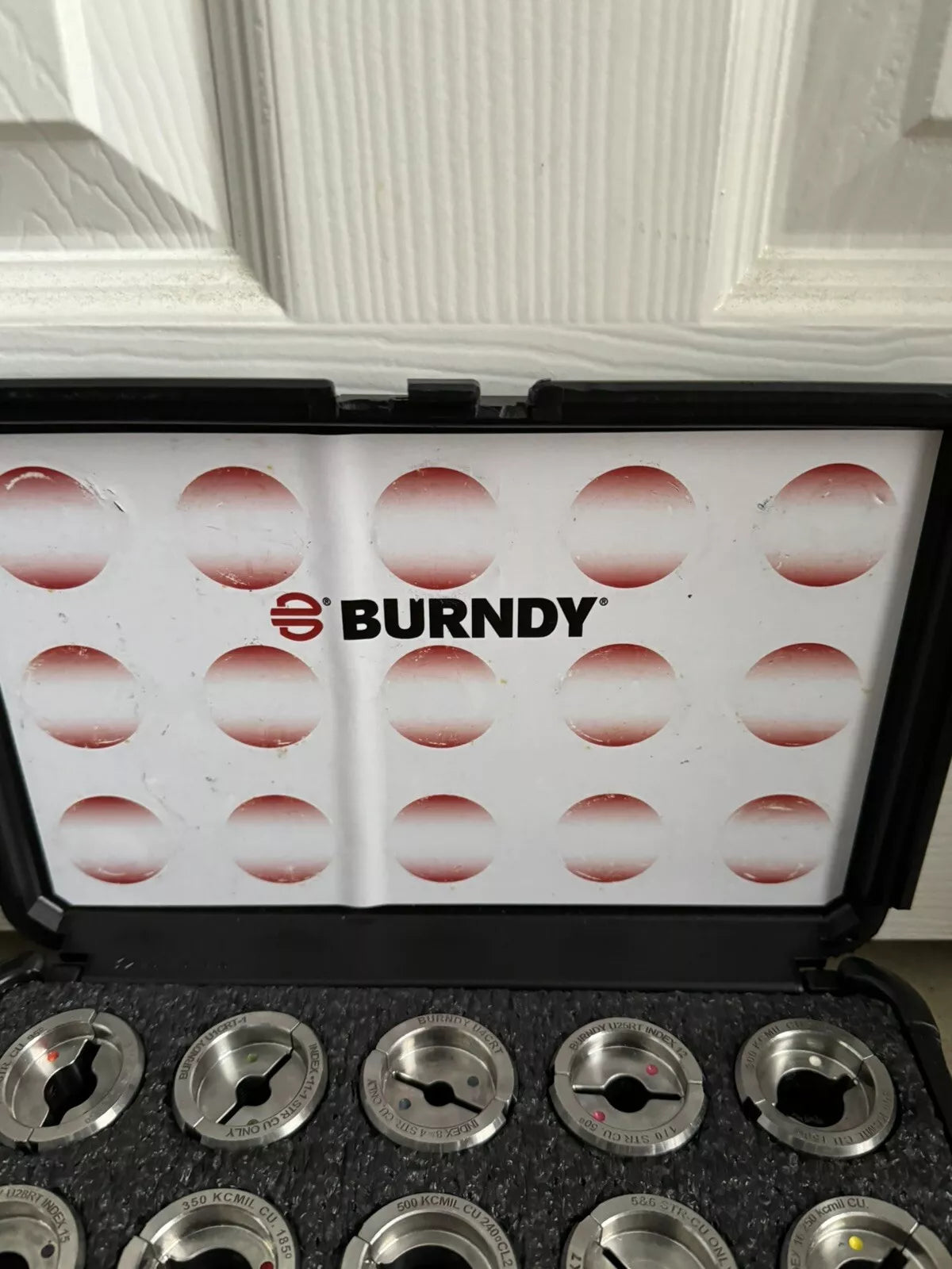 Burndy UDIEKITCU 15pc U-Type Die Kit Set 6AWG to 750KCMIL