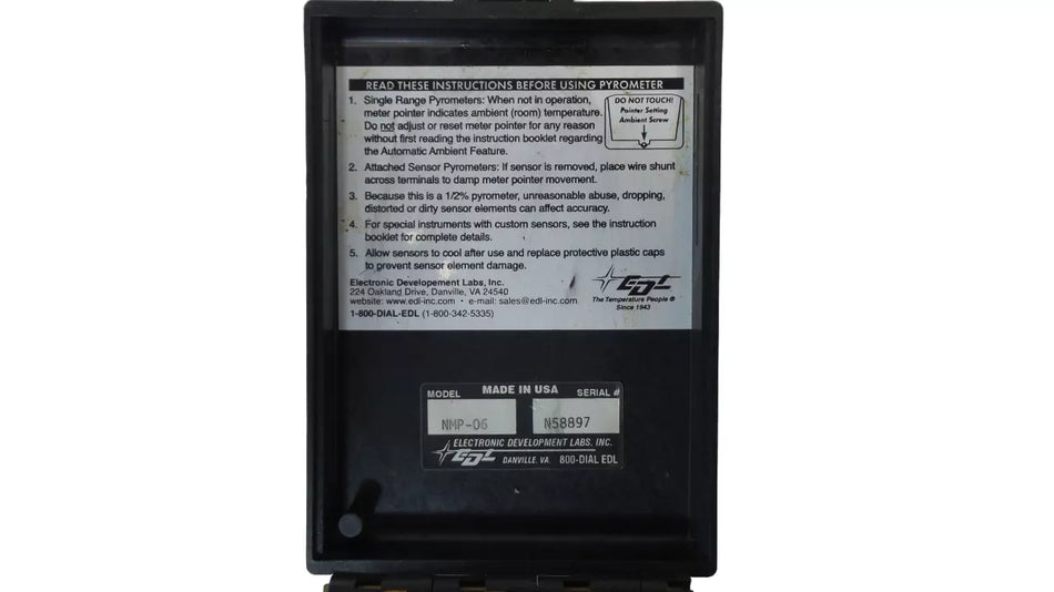 EDL NMP-06 Pyrometer Pocket Probe