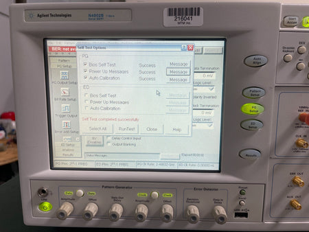 Agilent N4902B Serial BERT 7Gb/s , Selftest PG PASS , ED FAILED , w/ Opt.100