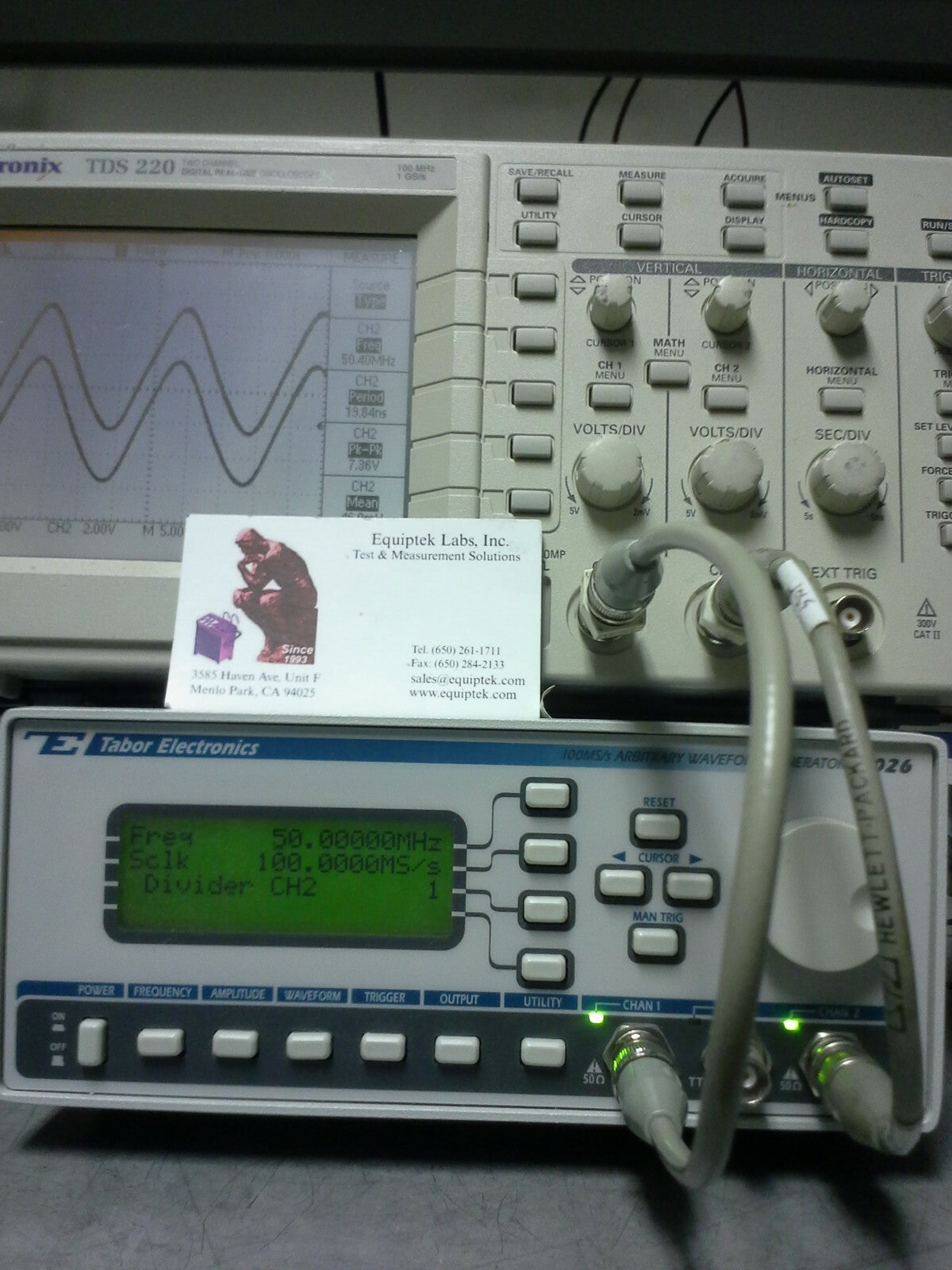 8026 20 MHz Dual Channel Arbitrary Waveform Generator by Tabor Electronics
