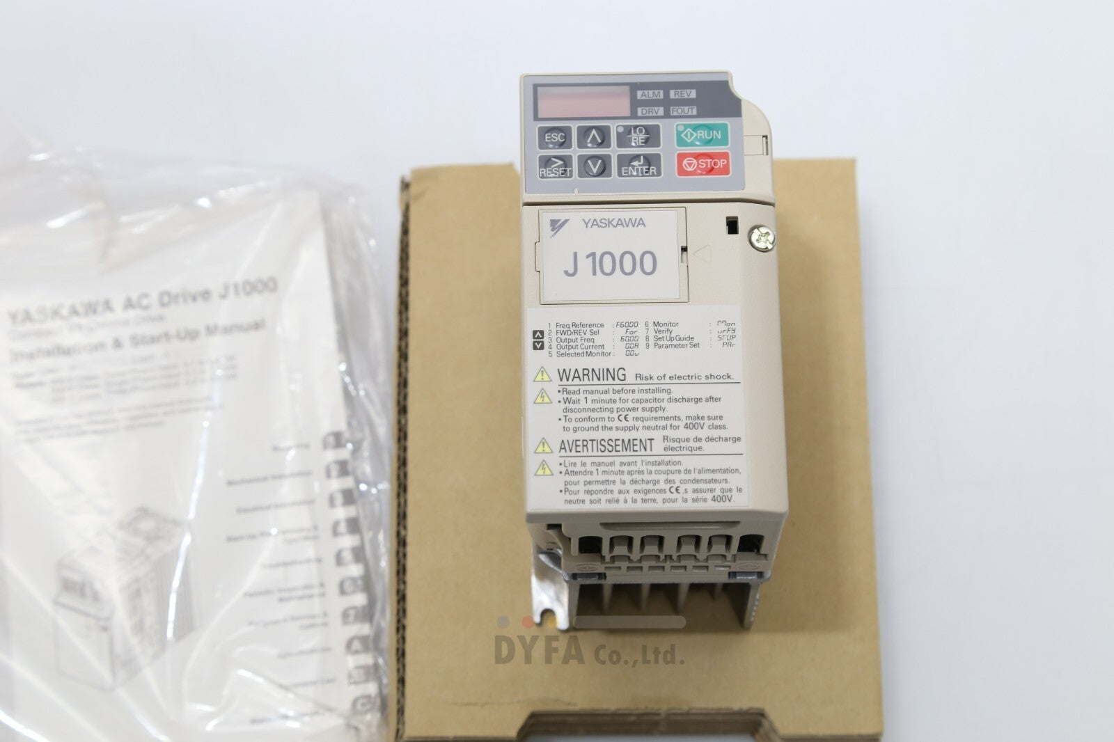 Yaskawa J1000 VFD CIMR-JT2A0006B AA