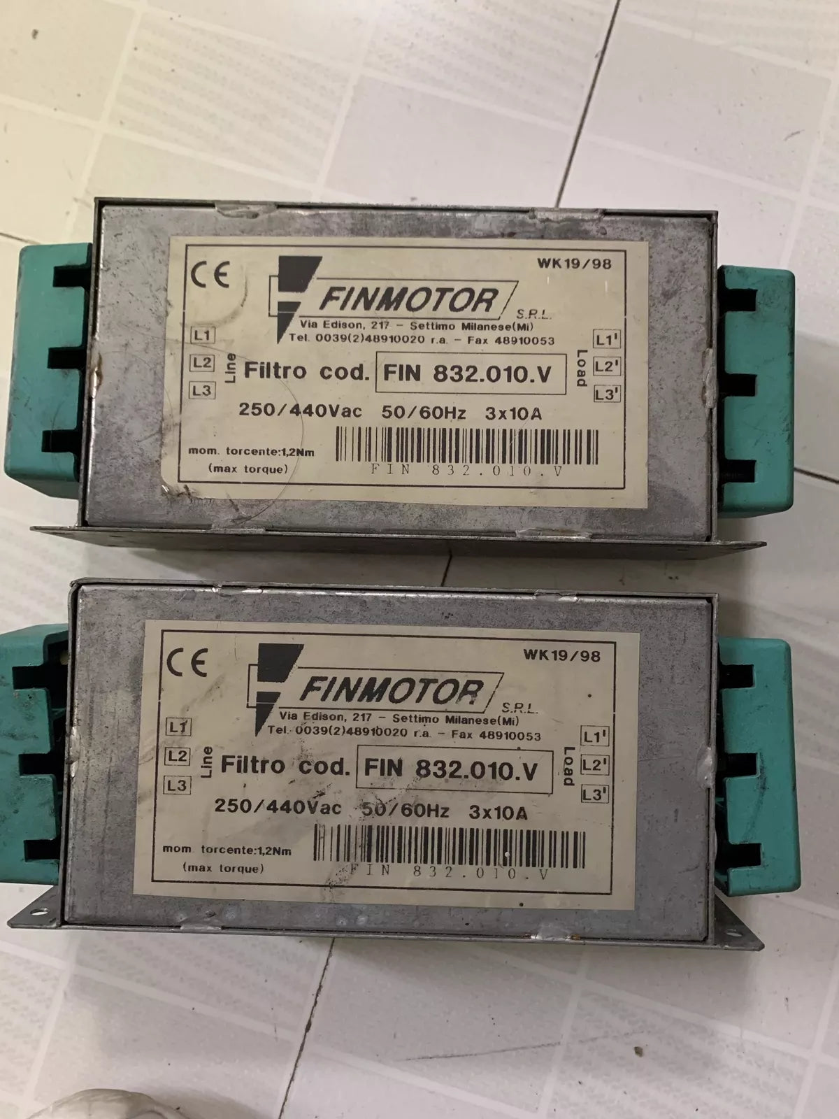 FINMOTOR FIN832.010.V Electric Motor with Variable Speed Control