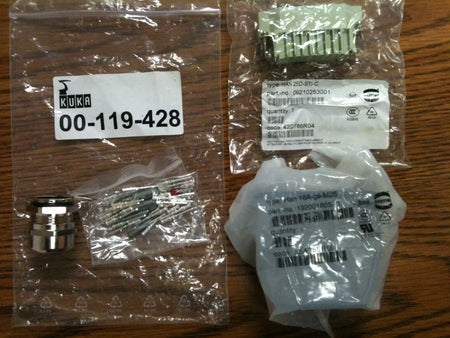 Kuka Robotics Female Connector Kit 00-119-428, HAN 16A-GS-M25 & HAN 25D-STI-C