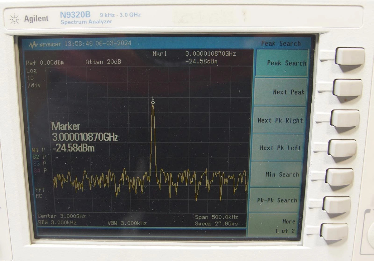 Agilent Keysight N9320B 9 kHz - 3 GHz RF Spectrum Analyzer