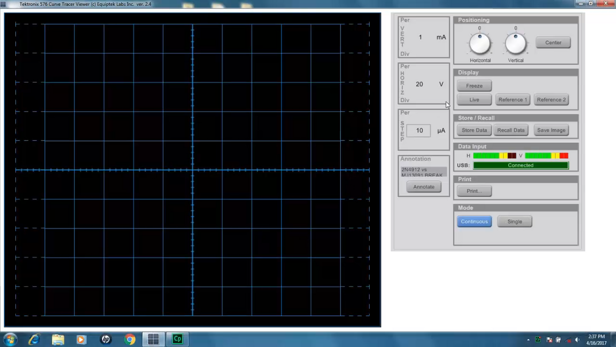 Tektronix 576 Curve Tracer