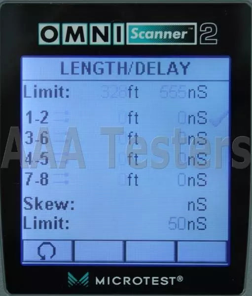 Fluke Microtest OMNIScanner 2 Cat5e Cat6 OMNI MM Fiber Digital Cable Analyzer