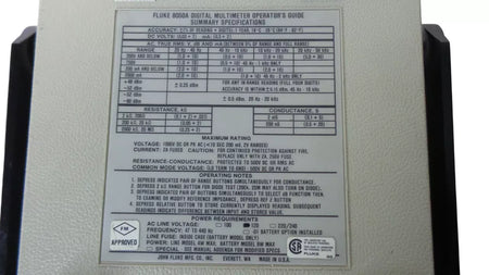 Fluke 8050A Digital Multimeter - High-Quality Multifunctional Tool
