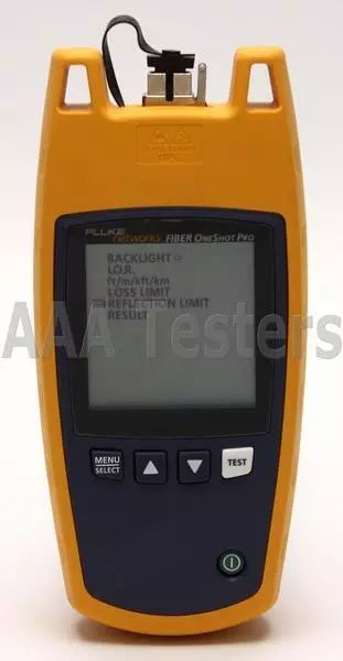 Fluke Networks Fiber OneShot PRO SM Fiber Troubleshooter One Shot - XG eqpt