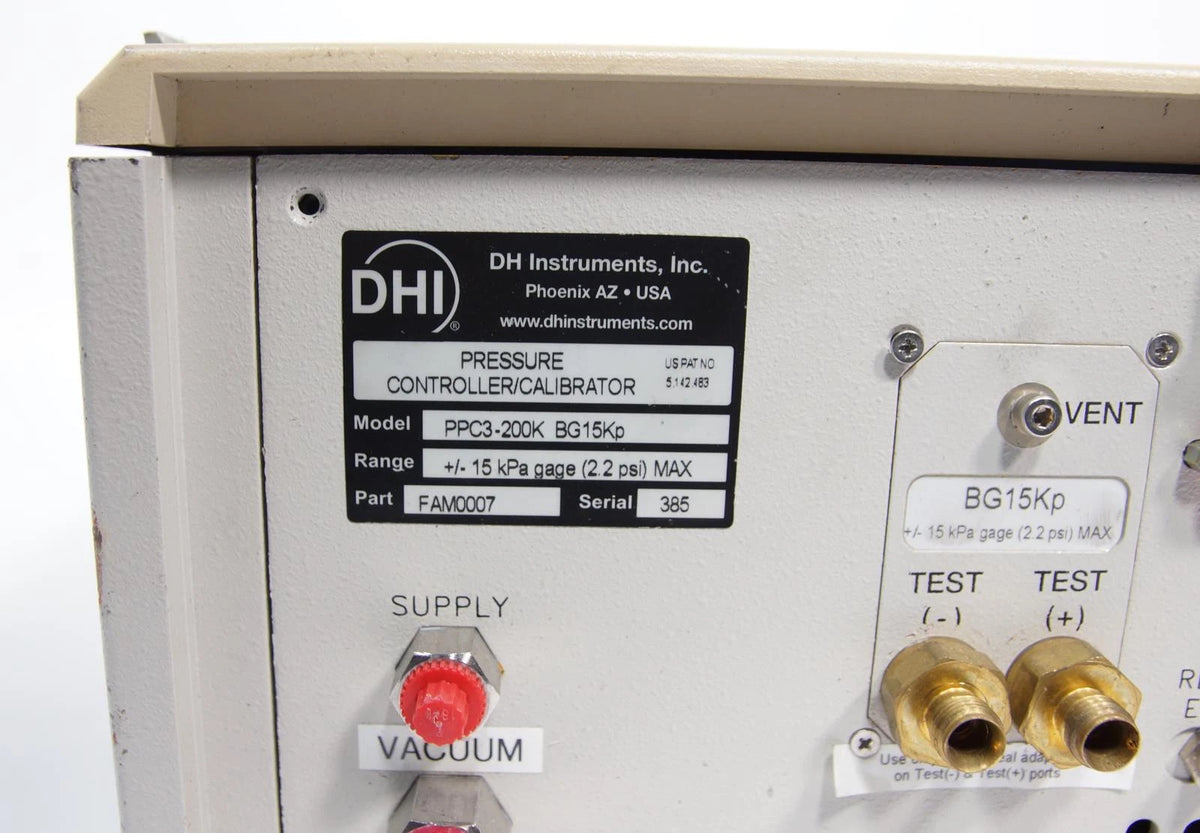 Fluke / DHI PPC3 Automated Pressure Controller / Calibrator